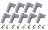 9 x Spark Plug Boots, Terminals 90 Deg. 9 Boots & 9 Terminals AF4530-8850 - Aeroflow