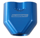 -10AN To 2x -8AN Female ORB U Block Blue AF455-10-08 - Aeroflow