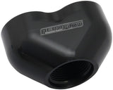 -16AN To 2 x -12AN Female ORB U Block Black AF455-16-12BLK - Aeroflow