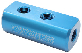 Compact Distribution Block 1 In, 4 Out All Ports 1/8" NPT AF456-01-04 - Aeroflow
