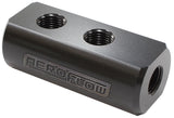 Compact Distribution Block 1 In, 4 Out All Ports 1/8" NPT AF456-01-04BLK - Aeroflow