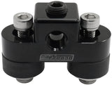 Pressure Sensor Block Black 3 x 1/8" NPT Port Mount Rubber AF456-01BLK - Aeroflow