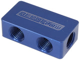 Compact Distribution Block 2 In, 4 Out All Ports 1/8" NPT AF456-02-04 - Aeroflow