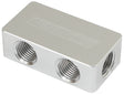 Compact Distribution Block 2 In, 4 Out All Ports 1/8" NPT AF456-02-04S - Aeroflow