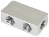Compact Distribution Block 2 In, 4 Out All Ports 1/8" NPT AF456-02-04S - Aeroflow