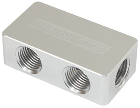 Compact Distribution Block 2 In, 4 Out All Ports 1/8" NPT AF456-02-04S - Aeroflow