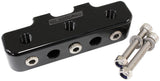 Pressure Sensor Block Black 9 x 1/8" NPT Port Mount Log AF456-03BLK - Aeroflow