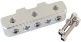Pressure Sensor Block Silver 9 x 1/8" NPT Port Mount Log AF456-03S - Aeroflow