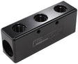 3X -6ORB 2X -8ORB Distributionblock Black Compact Style AF456-08-06BLK - Aeroflow
