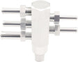 3/8 NPT Vacuum Tree Alloy SILV5 x 1/8" NPT To Barb Intake Manifold AF458-06S - Aeroflow