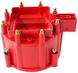 Chev V8 HEI Distributor Cap Red Colour Suits 4010-8362 AF4595-8362 - Aeroflow