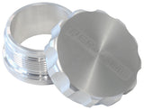 1.5" Aluminium Weld Bung And Cap Raw Weld On / Silver Cap AF460-24S - Aeroflow