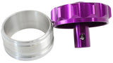 2" Aluminium Weld Bung And Cap Purple With Roll Over Valve AF460-32-RV-PUR - Aeroflow