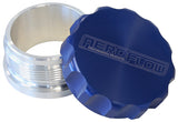 3" Aluminium Weld Bung And Cap Raw Weld On / Blue Cap AF460-48BL - Aeroflow