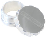 3" Aluminium Weld Bung And Cap Raw Weld On / Polished Cap AF460-48P - Aeroflow