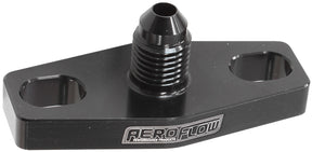 Turbo Oil Feed Adapter -4AN 38-44mm Hole Centres O-Ring AF463-08 - Aeroflow