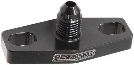Turbo Oil Feed Adapter -4AN 38-44mm Hole Centres O-Ring AF463-08 - Aeroflow