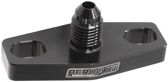 Turbo Oil Feed Adapter -4AN 38-44mm Hole Centres O-Ring AF463-08 - Aeroflow
