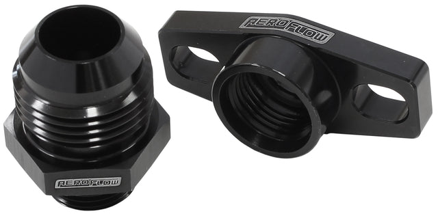 Turbo Drain Adapter -12AN 38-44mm Hole Centres O-Ring AF463-10 - Aeroflow