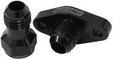 Turbo Drain Adapter -10AN Mid Length 51mm Hole Centres AF463-15 - Aeroflow