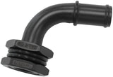 Bulkhead 90 Turbo Drain 5/8 Barb Oil Pan Sump Adapter AF463-31 - Aeroflow