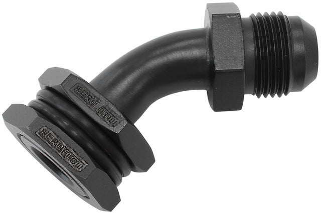 Bulkhead 45 Turbo Drain -10AN Male Oil Pan Sump Adapter AF463-32 - Aeroflow