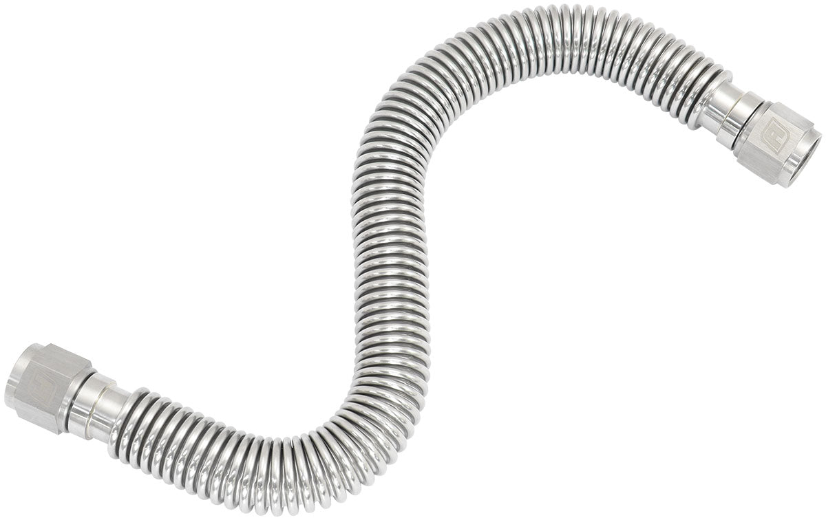 Flexible Turbo Drain Hose S/S Female 2 x -10AN 400mm Long AF463-34 - Aeroflow