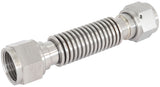 Flexible Turbo Drain Hose S/S Female 2 x -12AN 150mm Long AF463-40 - Aeroflow