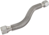 Flexible Turbo Drain Hose S/S Female 2 x -12AN 300mm Long AF463-42 - Aeroflow