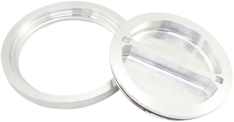 6" Weld Bung And Raw Cap Alloy Ice Box Female Weld-On Water AF464-96 - Aeroflow