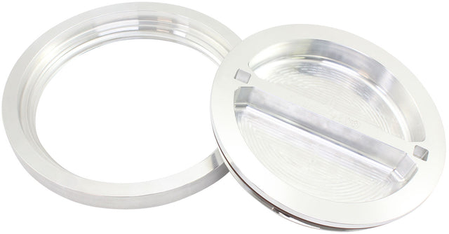 6" Weld Bung And Raw Cap Alloy Ice Box Female Weld-On Water AF464-96 - Aeroflow