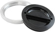 6" Weld Bung And Black Cap Alloy Ice Box Female Weld-On Water - AF464-96 Blk AF464-96BLK - Aeroflow
