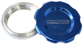 2" Weld Bung And Blue Cap Low Profile Female Weld-On AF465-32BL - Aeroflow