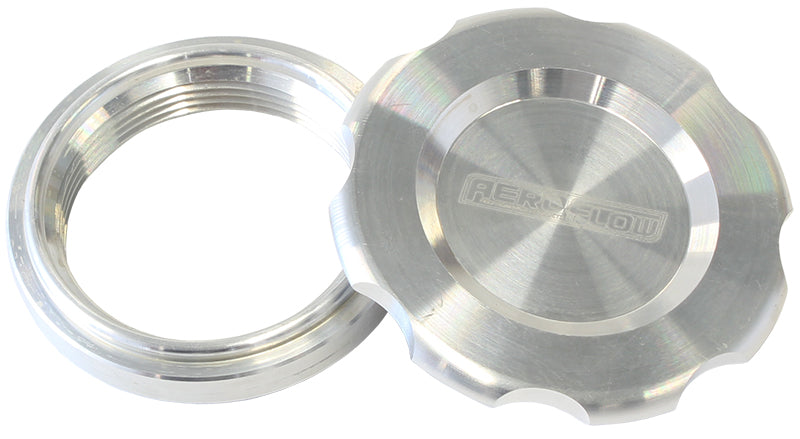 2-1/2" Weld Bung And Raw Cap Low Profile Female Weld-On AF465-40 - Aeroflow