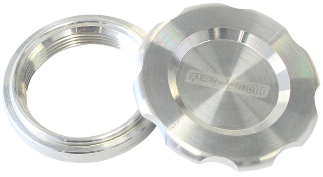 2-1/2" Weld Bung And Raw Cap Low Profile Female Weld-On AF465-40 - Aeroflow