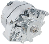 GM Chrome 120 Amp 1 Or 3 Wire Chev Style Alternator AF4870-1120 - Aeroflow