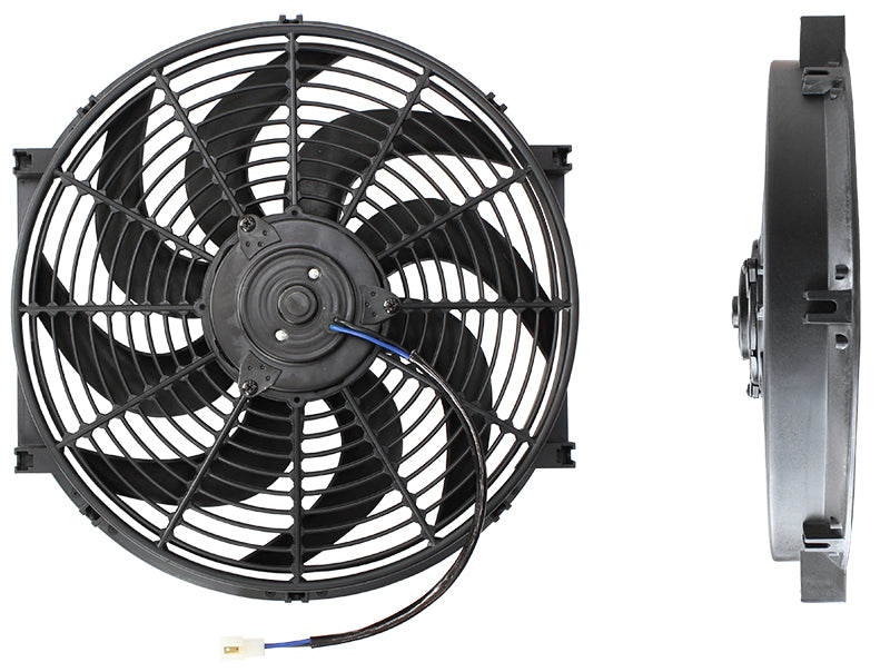 14" Curved Blade Electric Fan Reversible 1650 CFM AF49-1002 - Aeroflow