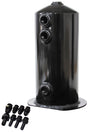 Surge Tank 2.5L Anodised Black 3 x 3/8 1 x 1/2 Or 3X -6AN 1X -8AN AF49-1016BLK - Aeroflow