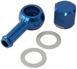 / Bosch Fuel Pump 8mm / 5/16" Banjo & Nut Kit Blu AF49-1020 - Aeroflow