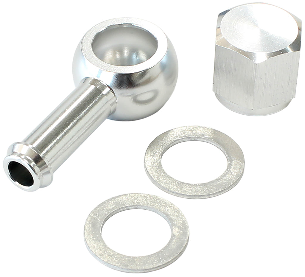 / Bosch Fuel Pump 8mm / 5/16" Banjo & Nut Kit Sil AF49-1020S - Aeroflow