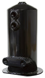 Surge Tank 2.5L Spun Alloy Dual Feed Option 4 x -8ORB AF49-1024BLK - Aeroflow