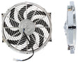 14" Curved Blade Chrome Fan Reversible 1350CFM AF49-1027 - Aeroflow