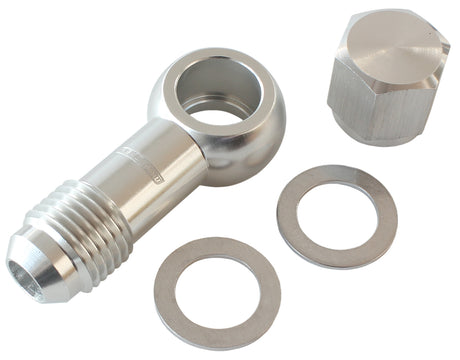 / Bosch Fuel Pump Banjo Kit To -6AN Inc Washers AF49-1034S - Aeroflow