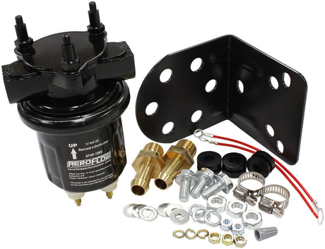Compact Black Fuel Pump 14 PSI 100 Gph Electric Lift AF49-1065 - Aeroflow