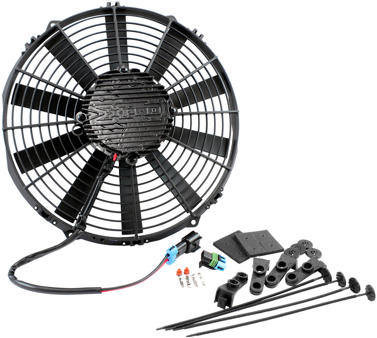 Brushless 12" Electric Fan 2100 CFM Straight Blade Puller AF49-1112 - Aeroflow