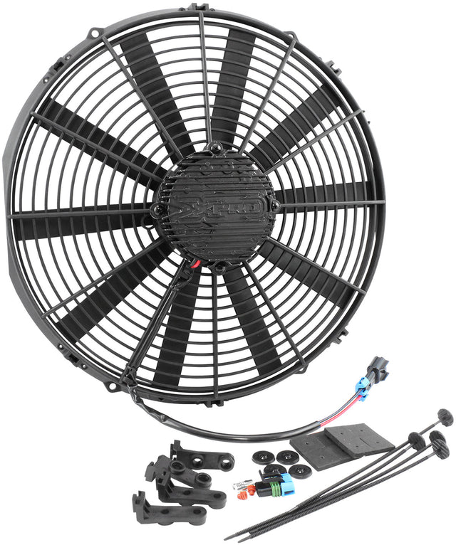 Brushless 16" Electric Fan 3400 CFM Straight Blade Puller AF49-1116 - Aeroflow