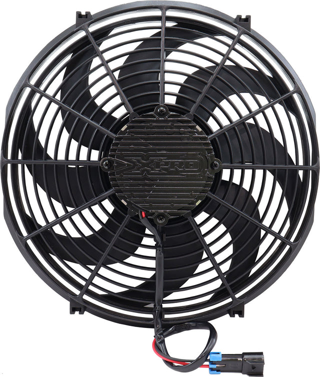 Brushless 14" Electric Fan 2500 CFM Curved Blade Puller AF49-1124 - Aeroflow
