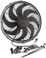 Brushless 16" Electric Fan 3300 CFM Curved Blade Puller AF49-1126 - Aeroflow