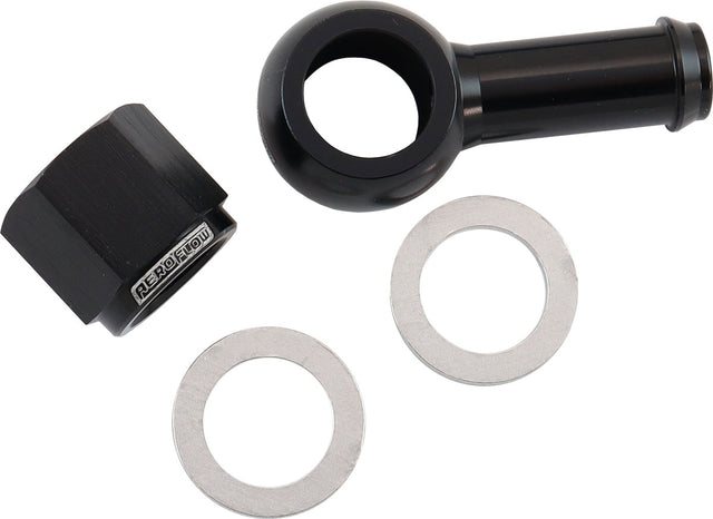 / Bosch Fuel Pump 10mm 3/8" Banjo & Nut Kit Blac AF49-1220BLK - Aeroflow