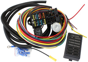 8 Circuit Universal Wiring Harness 8 Fuse 12V AF49-1500 - Aeroflow